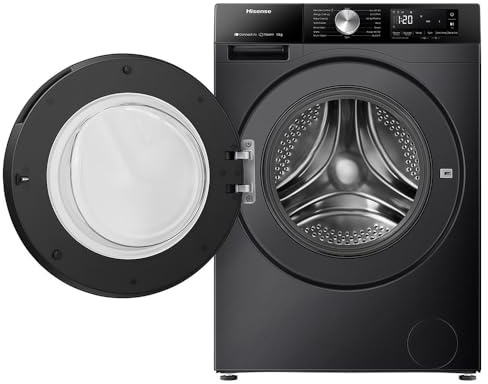 3S Series WF3S1243BB3 12KG Large Capacity, 1400 RPM, A Energy Class, Quick Wash, WiFi Enabled, LED Display, Black Freestanding Washing Machine - HxWxD MM (890x595x640) - 2 Year Warranty