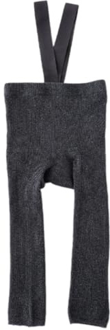 Pantalons tricotés à bretelles, Leggings pour printemps et automne, collants respirants, bas pour tout-petits, taille haute, bretelles taille haute