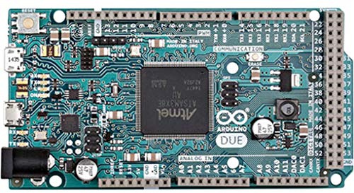 Arduino Due with Headers [A000062] - 32-bit ARM Cortex-M3, 84MHz, 54 Digital I/O Pins, 12 Analog Inputs, 512KB Flash, USB Host, Pre-Soldered Headers, Compatible with Arduino IDE for Advanced Projects