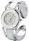 ele ELEOPTION Armband Design Quarz Uhr mit Strass Dial-Edelstahl-Band für Frauen (Weiß)