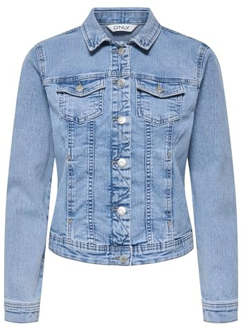 ONLY damjeansjacka ONLWONDER jeansjacka, Ljusblå denim, XL