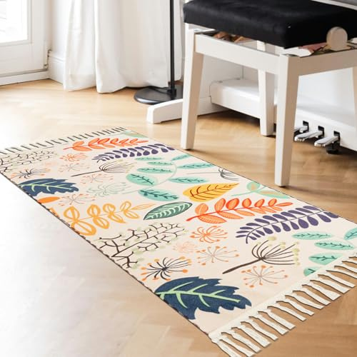 Alfombra de cocina pequeña lavable de 50 x 80 cm, antideslizante, para interiores, decoración de vacaciones, decoración de vacaciones, alfombra fina para el suelo de la cama, baño, 35080