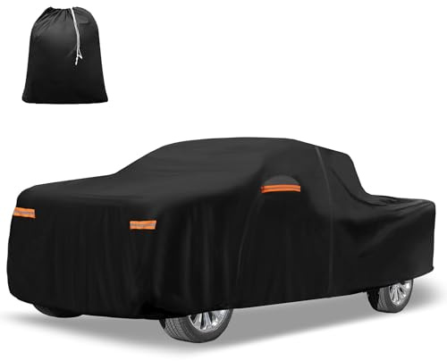 X AUTOHAUX 210D-PU Car Cover for GMC for Sierra Crew Cab 6.6FT