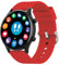 Atlanta Fitnesstracker für Damen Herren Uhr mit Herzfrequenz Puls Blutdruck Telefon Freisprechen Schlaf Schritte Farbdisplay Smartwatch Silikonband - 9726/1 (Rot)