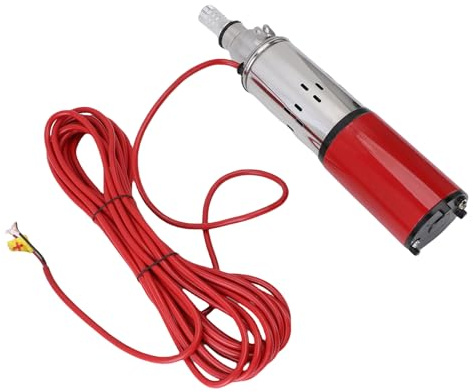 Asixxsix Pompa Sommergibile per Pozzi Profondi, Pompa Ad Energia Solare 6,6 GPM 340 W, Sollevamento 196,9 Piedi con Uscita 1 Pollice per Irrigazione e Uso Domestico