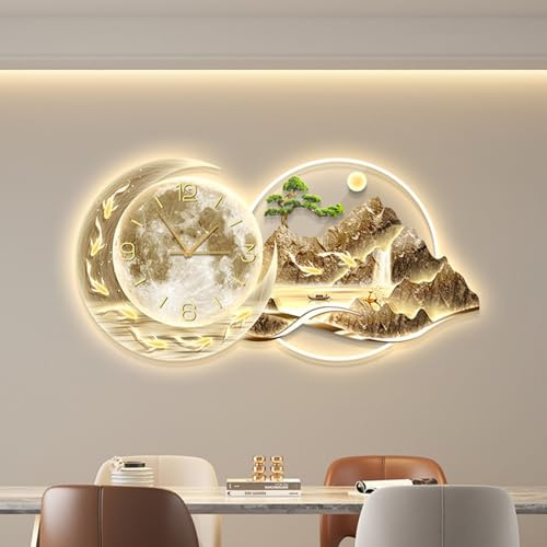 Arte murale a LED 3D a spina,Quadri luminosi a per camere da letto principali,moderni sfondi murali per comodini,murales per il soggiorno,Arazzi illuminati a adatti a soggiorni(A,100*50cm/39.4*19.7in)