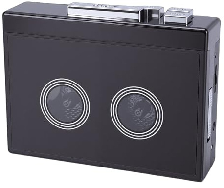 Zunate Battery Operated Cassette Tape Player with 3.5mm AUX Jack, USB Powered Portable Style Music Player Cassette to MP3 Converter, Supports USB Flash Drive Recording, Includes Earphones