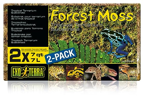 Exo Terra Forest Plume Moss, 7 Quarts, 2-Pack