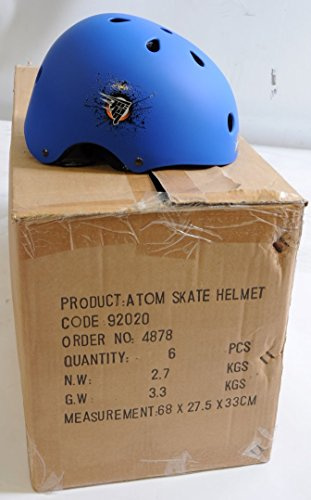 WHOLESALE JOB LOT 4 ACTION MAN ATOM SKATE BOARDERS, INLINE SKATE SCOOTER HELMETS IDEAL FOR ONLINE SELERS, CAR BOOTERS ETC