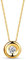 OROVI – Kette Damen aus 18 Karat (750) Gelbgold mit natürlichem Solitär Diamant Anhänger (0.05 Ct) in Zargenfassung – Luxus Edelstein Halskette Damen – Allergenfrei & handgemacht (42 cm)