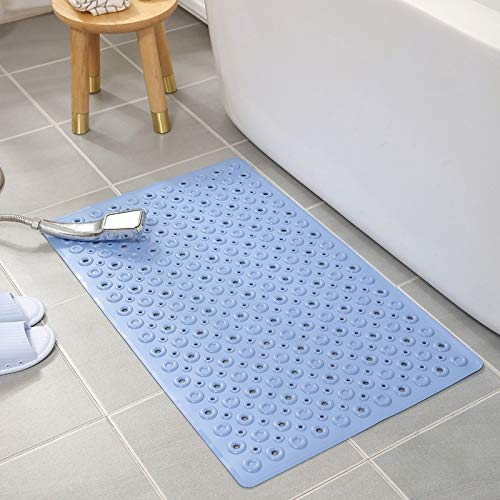 Hogar Alfombrilla Antideslizante baño Antideslizante alfombras de baño alfombras de baño Mats Lin Mu Inicio Baño Hueco de plástico Antideslizante Mat Copa de succión, Tamaño del óvalo: 39cm x 69cm