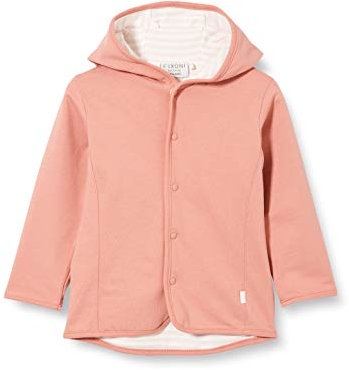 FIXONI Baby-Mädchen Reversable Cardigan Wendejacke, Dusty Rose, 86-92
