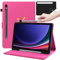 KATUMO Funda para Samsung Galaxy Tab S9 FE 10.9-Pulgadas / S9 11-Pulgadas Tablet con S Pen Soporte Delgada PU Cuero Carcasa Protectora con Función de Soporte Compatible con Cover, Dentro de Silicón