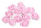 PATIKIL Teste Fiori Artificiali Mini Rosa 0.98, 144Pz Bulk Stelo Schiuma Rose Finte con Garza per Bouquet da Sposa Boutonniere Decorazioni per Torte Artigianato Casa Festa, Rosa Pallido