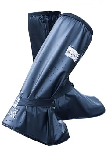 Tuwyii Cubre Zapatos Impermeable, Cubre Botas para Lluvia, Zapatos A Prueba De Agua Cubierta, Calzado Cubrebotas Nieve Anti Barro Reutilizables, Diseño de Suela Antideslizante Cubre (2XL-30.5cm)