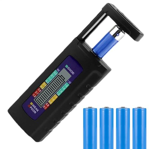 Litet Batteritestare Med LCD-Display för AA/AAA/9 V/1,5 V Knappbatterier | Exakt Testare