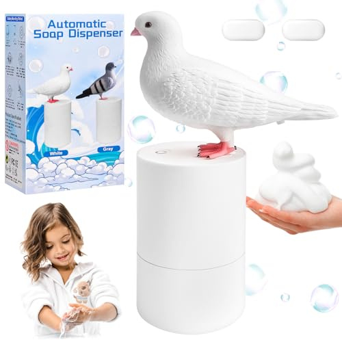 Pigeon Automatic Induction Foam Hand Washer, Pigeon Soap Dispenser, Bird Soap Dispenser, No Touching Electric Soaps Dispenser, Foam Soaps Dispenser For Kitchen Sink And Bathroom