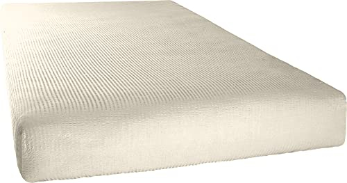 Erwin Müller Spannbettlaken Edel-Seersucker, Spannbetttuch Serie Wertingen - für die warme Jahreszeit, temperaturausgleichend, Luftzirkulation, mit Rundumgummi - Creme Größe 100x200 cm