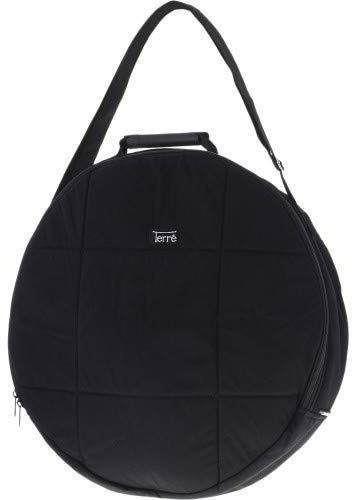 Shamandrum Tasche Rund Schwarz Gepolstert Ø 50 cm Schamanentrommel Trageriemen