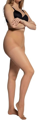 Ulla Popken Femme Grandes tailles Collant fin 20 deniers, confortable, lot de 3 chair 46/48 698492 26-44+