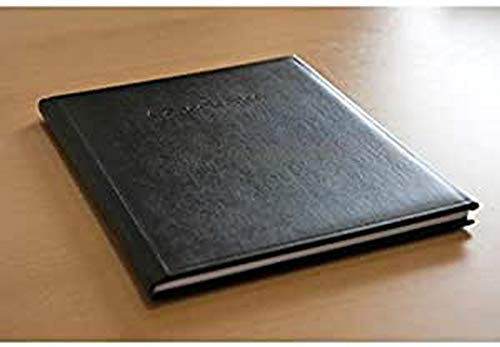 Kondolanzregister Kangaro svart 26 x 21 cm 40 sidor, 8 fack per sida