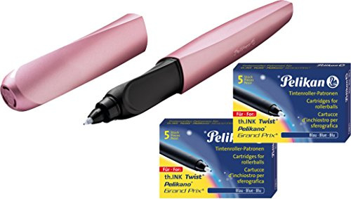 Pelikan Tintenroller Twist Girly Rose/rosé + Tintenroller-Refills