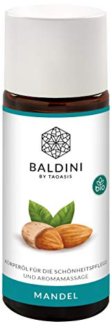 Baldini Mandelöl BIO, Massageöl Bio, 100% naturreines kaltgepresstes Mandel Öl, Basisöl, 50ml
