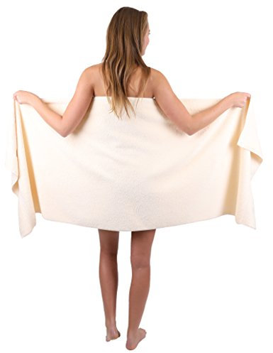 Betz Saunatuch XXL Badetuch Liegetuch Strandlaken Saunahandtuch Premium Frottee 100% Baumwolle Größe 70 x 200 cm Farbe beige