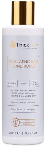ThickTails Après-Shampooing Croissance Cheveux Femme – Biotine, Caféine & Extraits Végétaux – Sans Sulfates ni Parabènes – Soin Nourrissant Volume, Densité & Douceur – 250 ml