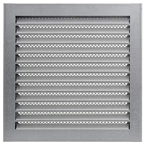 300x300mm Griglia di Ventilazione Industriale Acciaio Zincato - Griglia di Aerazione Metallica con Zanzariera