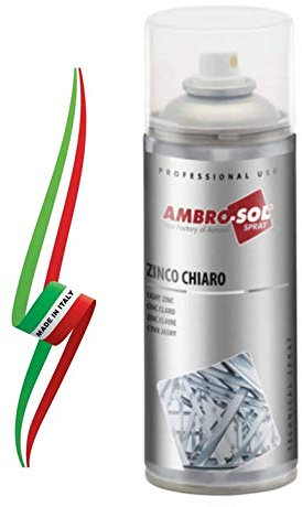 VERNICE ZINCANTE A FREDDO ZINCO CHIARO SPRAY PROTETTIVO PER ESTERNI 400 ml