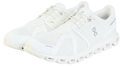ON RUNNING Damen Cloud 6 Sneaker, Weiß/Weiß, 45 EU