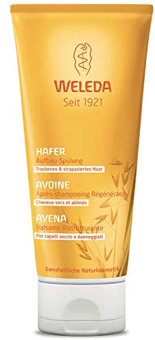 Weleda Balsamo Ristrutturante Avena, trattamento nutriente per capelli e secchi, spenti per donare elasticità e lucentezza, delicato profumo fresco (1X200 ml)