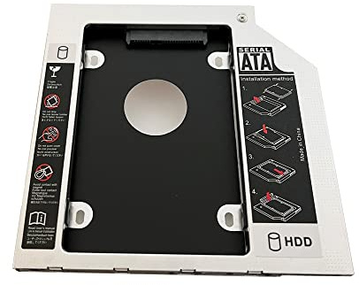 DY-tech 2nd SATA Hard Drive SSD Caddy Frame Tray for Dell Precision M4800 M6800 GS30N GS40N