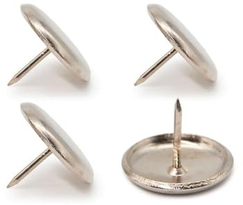 Metallgaffel med spik, förnicklad, 30 mm diameter