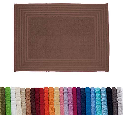 Barceló Hogar 05010010121 Alfombra de rizo americano, modelo Diamante, marrón, 50 x 70 cm