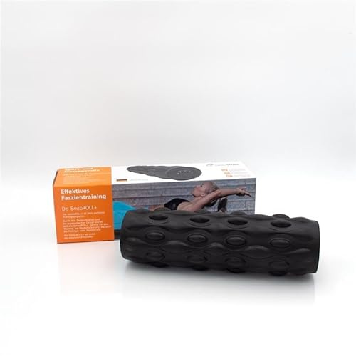 SaneoROLL+ Vibrations-Faszienrolle mit Tiefenvibration – 4 Intensitätsstufen für Faszientraining & Massage – Elektrische Massagerolle für Rücken Nacken & Füße