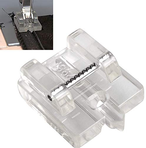 CKPSMS Marca -1pezzi # 820474-096 Piedino per Cerniera Invisibile Trasparente a Scatto Compatibile con Macchina da Cucire Domestica Pfaff (Piedino per Cerniera Invisibile Trasparente a Scatto)