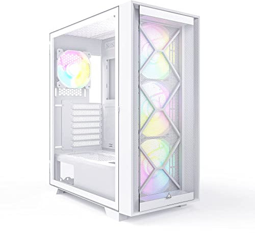 Montech AIR 1000 Premium, Midi-Tower, Tempered Glass - weiß