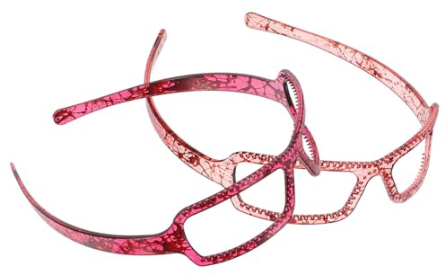 EPIGEIST Bandeaux Cheveux Design Lunettes Artistiques en Pc 2pcs Confortables et Maintien pour Femmes pour Coiffure et Fêtes