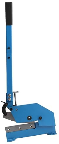 Cozyel Cesoia Manuale A Leva Per Metallo, Cesoie Per Lamiera In Acciaio Al Carbonio, Taglio Acciaio 13 mm Tondo / 6 mm Piatto, Taglierina Da Banco Con Morsetto Regolabile