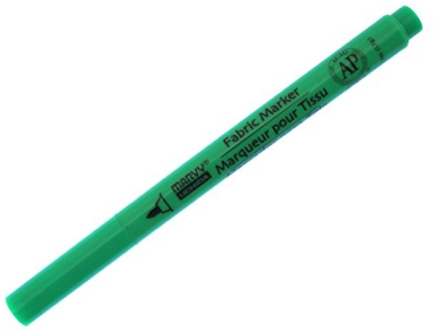 Uchida 522-C-F4 Marvy Fine Point Fabric Marker, Fluorescent Green
