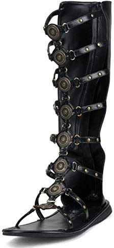 Funtasma Gladiatoren-Sandalen Roman-15 Mattschwarz Gr. 41-42,5