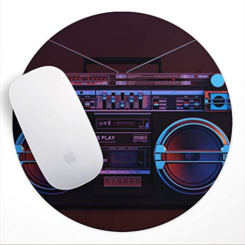 Round Mouse Mat | Mouse Pad | Gaming Mouse Mat | Computer Mouse Pad | Desk Mouse Mat | PC Mouse Mat | Mouse Pad Gaming | Small Mouse Mat | Round Mouse Pad | Radio Black Blue Red Purple