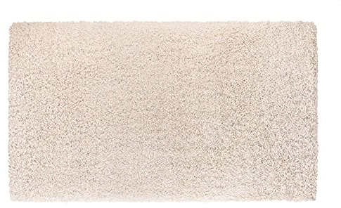 PANA® Vienna Premium Badematte • Hochflor Badvorleger flauschig • Duschvorleger • WC Teppich • Badezimmerteppich rutschfest und saugstark • Größe: 70 x 120 cm • Farbe: Creme