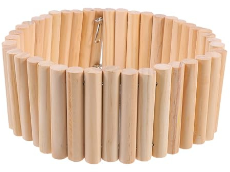 POPETPOP Hamster Climbing Ladder Toy with Hook 23.62 Inch Wooden Steps for Small Animal Cage Accessory Gerbils Mice Exercise Platform