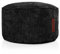 Green Bean® Indoor Sitzhocker Pouf 45x25cm EPS-Perlen Füllung & Cordstoff Kuschelig Weich Waschbar - Drinnen Bodenkissen Liegekissen Sitzkissen Sitzhocker Relax-Sessel Kinder Erwachsene Stoff Schwarz
