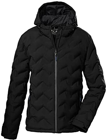 Killtec Herren Kow 119 Mn Qltd Jckt Wintermantel Jacke in Daunenoptik mit Kapuze, Schwarz, 4XL EU