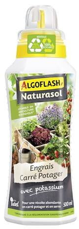 ALGOFLASH NATURASOL Engrais Liquide Carré Potager, 500 mL, UAB, ALBIOCAR500