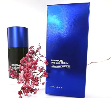Das Original Zero Pore One Day Serum, 30 mL – Südkorea, Poren verfeinernde, hauterneuernde, feuchtigkeitsspendende Formel mit AHA, BHA, PHA, Niacinamid - das Original